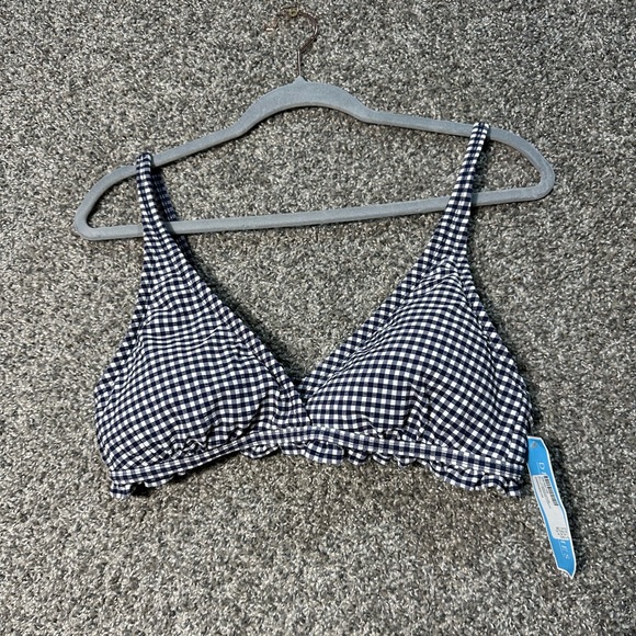 NWT DRAPER JAMES RSVP Ruffled Triangle Swim Top Size XL - Picture 3 of 7